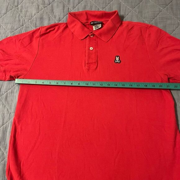 Men's Red Polo Shirt Size 5 - Picture 5 of 6